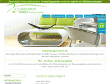 Tablet Screenshot of naturheilpraxis-mangold.de